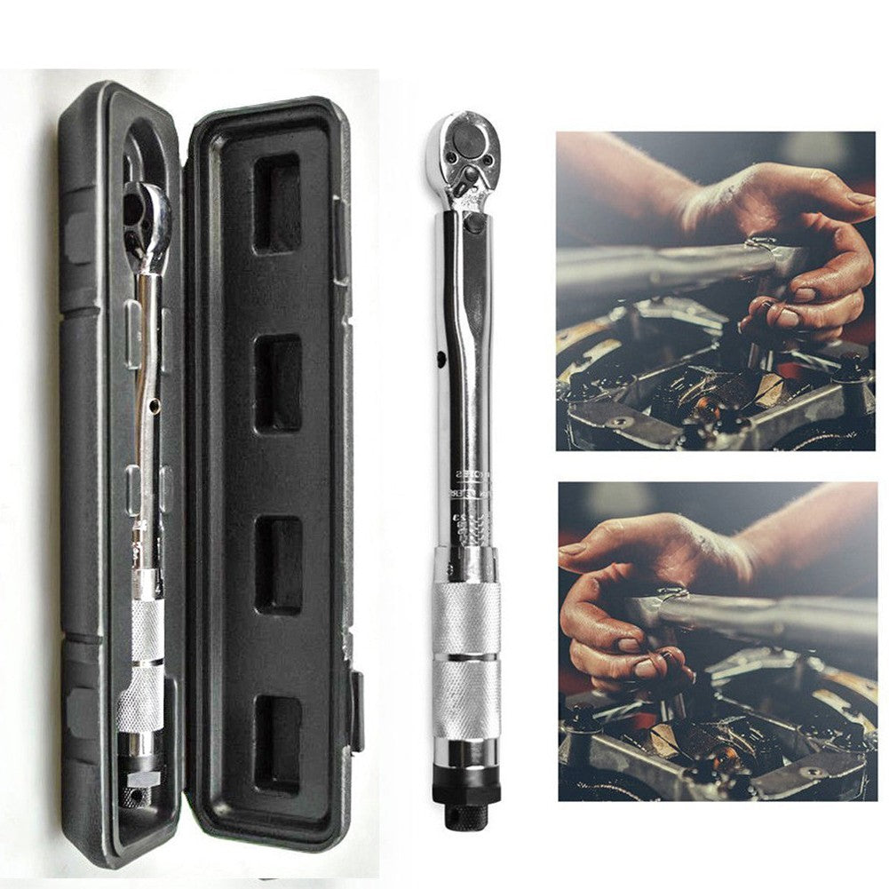 Chave de Torque de Precisão 5-60N.m Chave de Catraca Reversível de 3/8 Polegadas com Encaixe Quadrado Ajustável Ferramenta de Reparo Automotivo de Precisão Predefinida