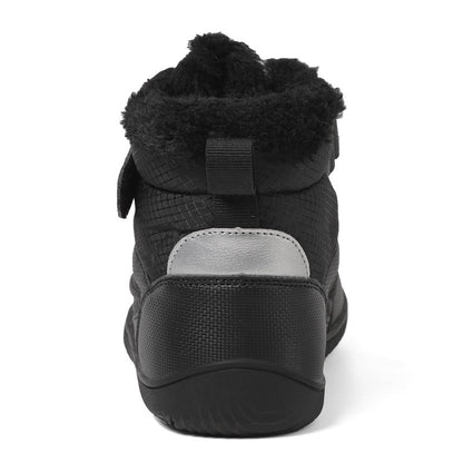 New Children's wide toe barefoot snow boots Little/Big/Kid Wide Toe Minimalist Sneakers Girls waterproof high-top cotton shoes