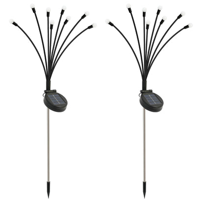 8-Head Solar Firefly Lights LED Solar Outdoor Decorative Garden Lights Waterproof High Flexibility Yard Patio Pathway Holiday