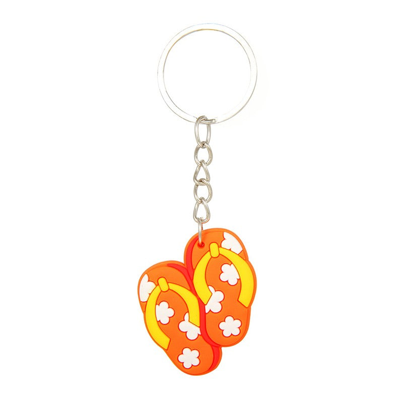 6/12PCS Hawaii Flamingo Watermelon Summer Theme Keychain Pendant Backpack Tote Bag Charm Summer Pool Party Birthday Wedding Gift