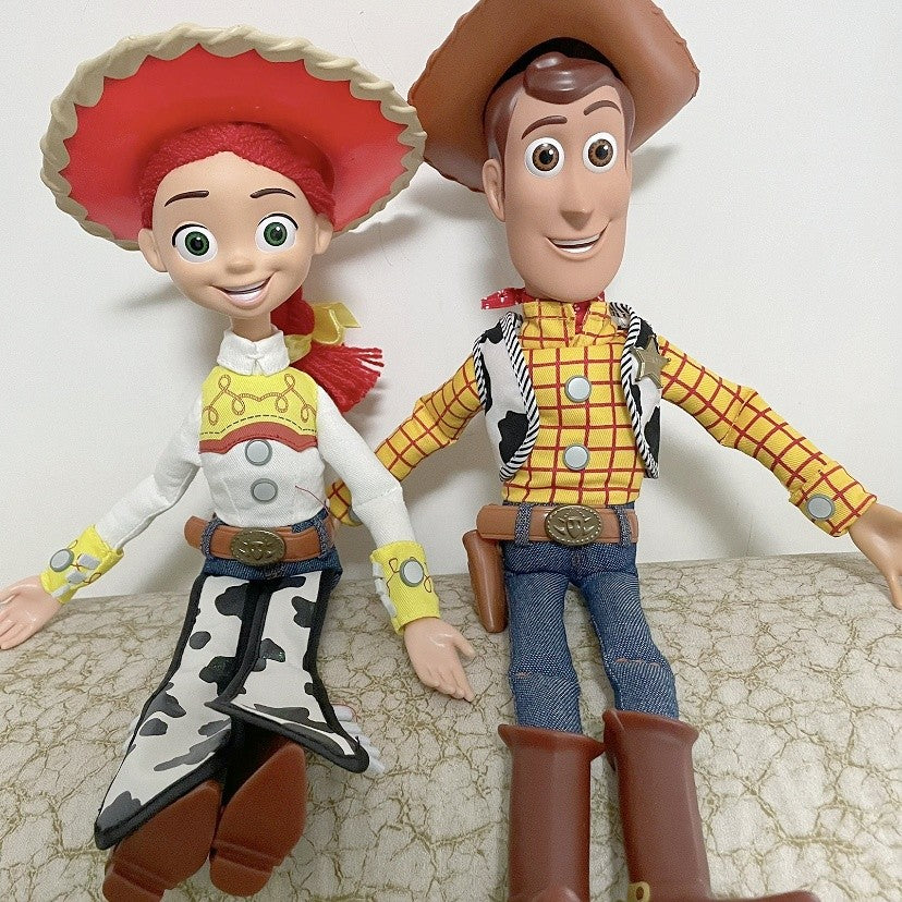 Quente 40cm Disney Pixar Toy Story Bonecos de Ação Woody Filme Inglês Som Personagem Boneco de Pano Caubói Presente de Aniversário Para Crianças