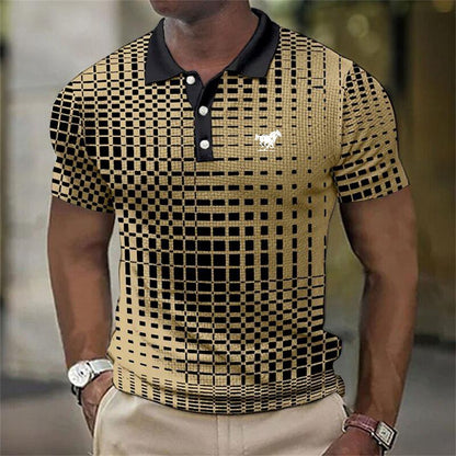 New Trending Men Summer Short Sleeve Fashion Casual Polo Shirt .