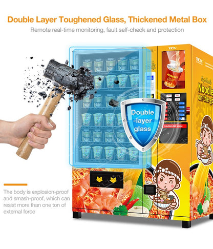 Vending Machine New Style Instant Ramen and Cup Noodle Vending.Machine With Hot Water