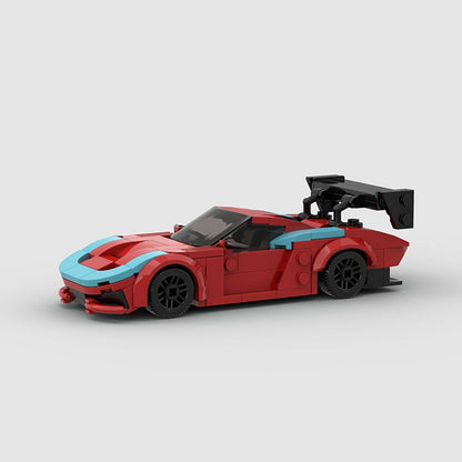 MOC Carro Esportivo de Corrida Veículo Cidade Speed Racer Modelo Técnico Blocos de Construção Tijolos Supercarro F1 Brinquedos Infantis Presentes para Meninos NSX