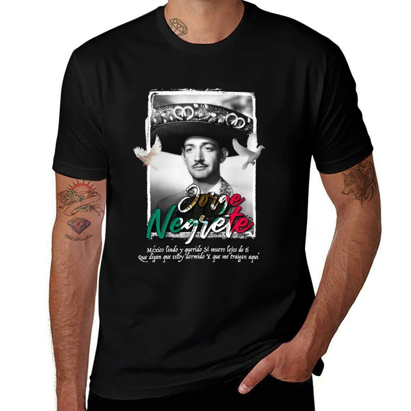 black t-shirt Querido man t Jorge shirt Negrete y package plain T-Shirt Lindo tshirt T-Shirt man for graphic cotton Mexico