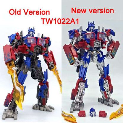 Baiwei Shockwave TW1028 Transformation Toys Sentinel Prime TW1024 Modelo Ironhide TW1026 Robô Bumblebee TW1025 Boneco TW1030