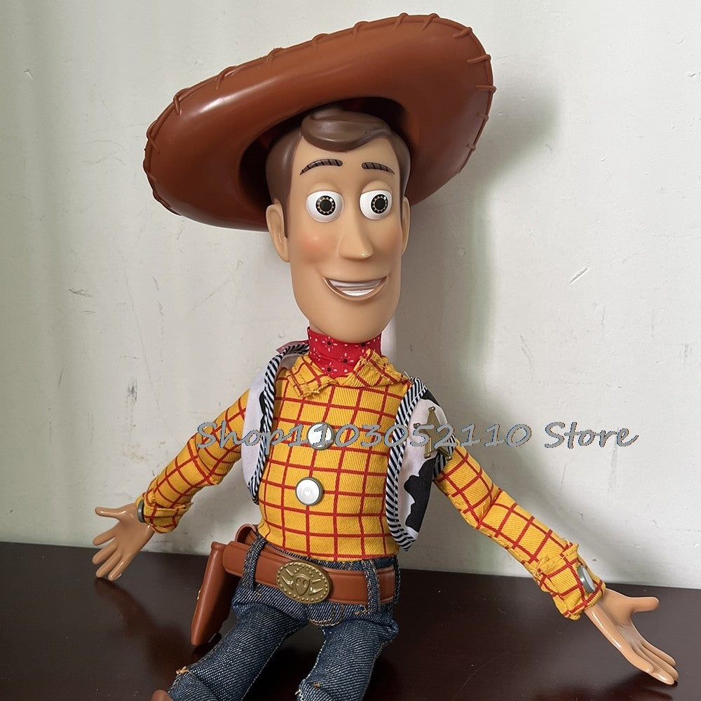 Toy Story 4 Woody e Jessie Articulados com Falas Canto Macio Fofo Anime Figura Decoração Modelo Presente de Aniversário Brinquedos