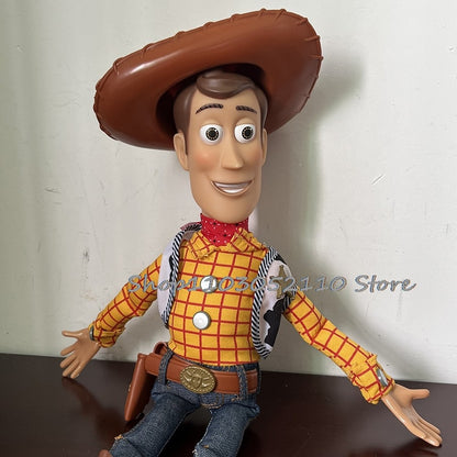Toy Story 4 Woody e Jessie Articulados com Falas Canto Macio Fofo Anime Figura Decoração Modelo Presente de Aniversário Brinquedos