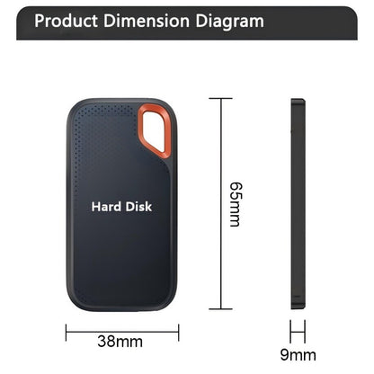 Disco Rígido Externo de Alta Velocidade 16TB SSD Portátil 1TB Disco Rígido USB3.1 4TB Unidade de Estado Sólido 256TB Armazenamento em Massa para Laptop/PC/Mac