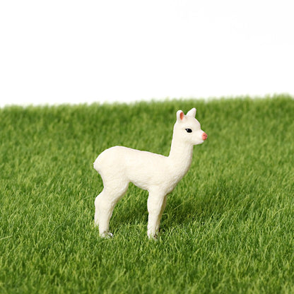 Realistic Farm World Alpaca Animal Model Figures Llama Toy Figurine Zoo Education Collection Home Decor Playset Kids Gifts