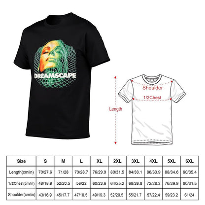 Dreamscape Old Skool Raver Hardcore Techno DnB T-Shirt t shirt for man 100 percent cotton t shirt man plain T-Shirt