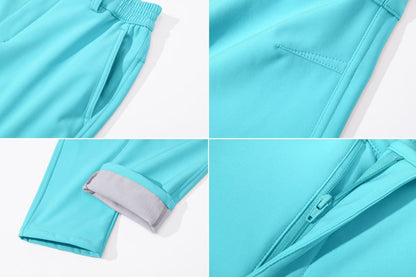 MAGCOMSEN Women's Softshell Pants Fleece Lined Winter Hiking  Ladies Pants Snow Ski Trousers Waterproof Ripstop Warm Cargo Pants