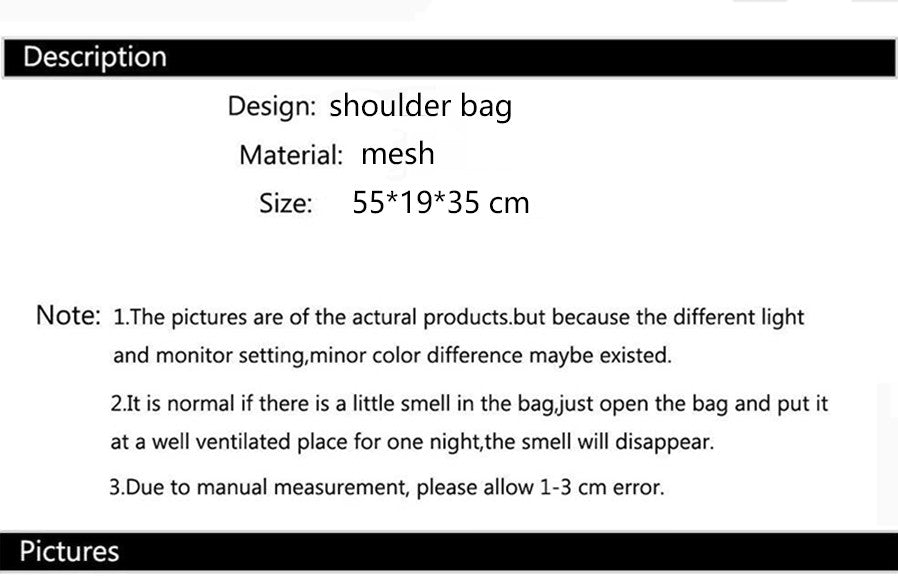 Foldable Lightweight Beach Bags Large Capacity Grocery Produce Tote Bag Beach Shoulder Bag Women's Casual Shopping Bags