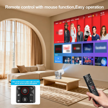 ThundeaL Projetor Full HD TD80Pro 1080P 4K Projetor 750Ansi Mini Portátil Proyector TD80 Pro TD80W Upgrade Home Movie Video