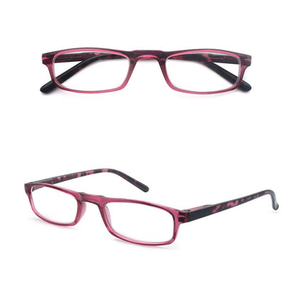 Women Men Reading Glasses Classic Small Rectangle Frame Spring Hinge Ulrta Comtable Wear Readers Eyeglass with Diopters