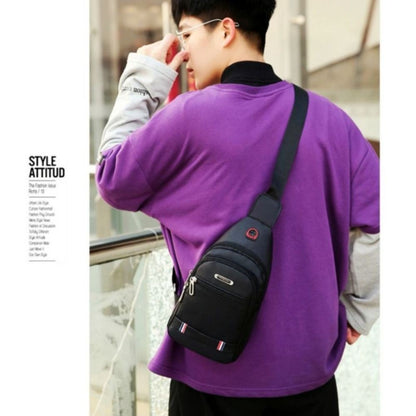 Black Grey Brown Men Messenger Bags New Rectangle Oxford Cloth Men Crossbody Bag USB Charge Shoulder Bag Male 3 Zipper Bag