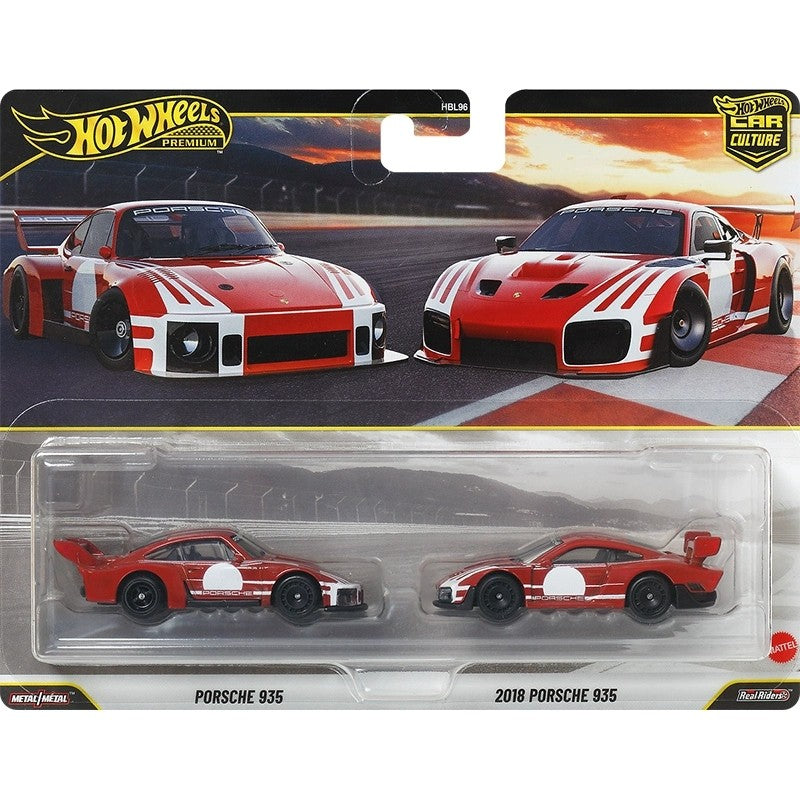 Hot Wheels Premium Car Culture 2 Packs Mitsubishi Subaru Dodge Porsche 1:64 Diecast Alloy Classic Performance Car Collectible