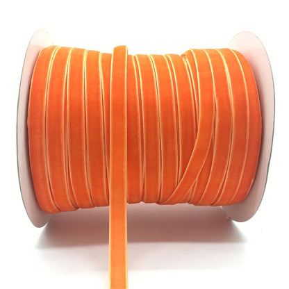 50yards 10mm Velvet Ribbon For DIY Handmade Gift Bouquet Wrapping Supplies Home Party Decorations Christmas Webbing Trimming