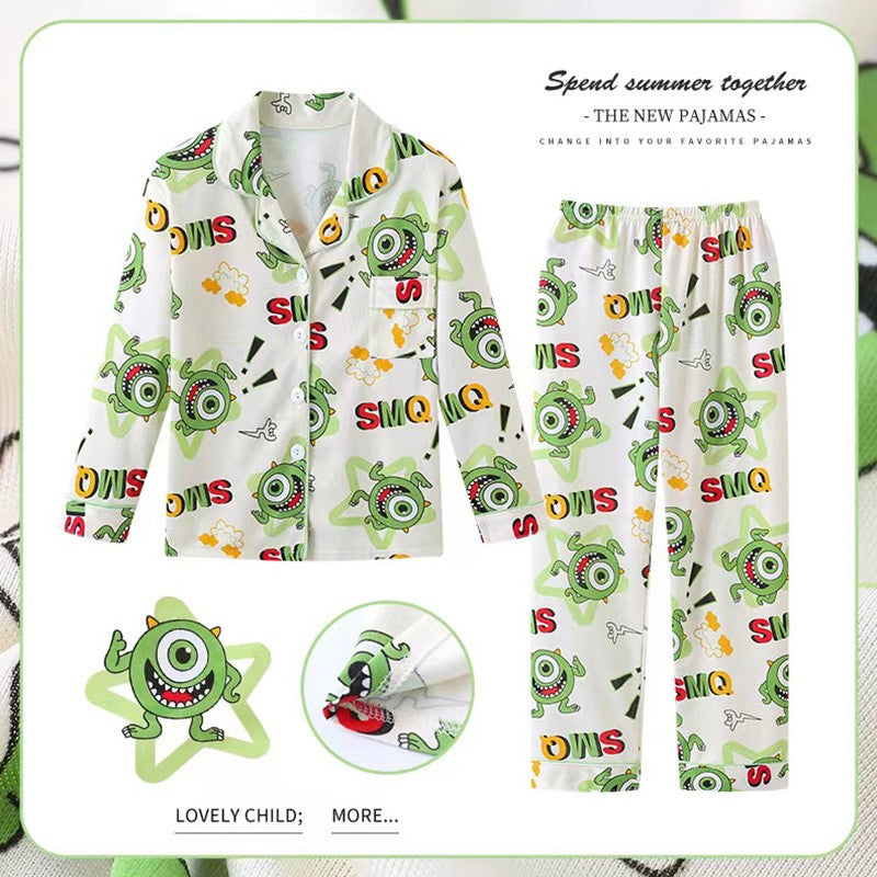Trend Pajama Girl Sets for Children Loungewear Boys' Pajamas Sleepwear Robe Children's Clothing Mother Kids