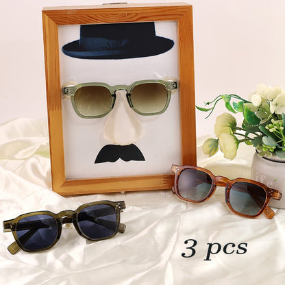 1/2/3 Pcs Wholesale New Square Retro Sunglasses Men Fashion Punk Sun Glasses Women Travel Eyewear Lunette De Soleil Femme UV400