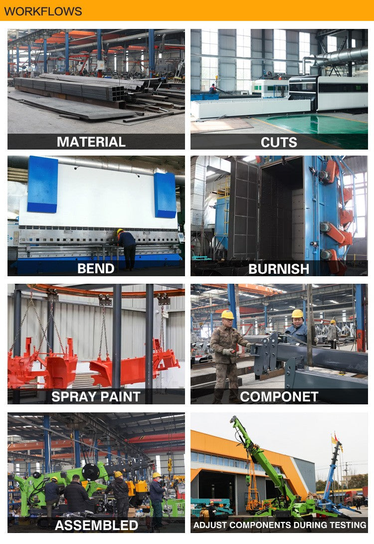 Guindaste Aranha de Trabalho Aéreo Personalizado, Guindaste Hidráulico Portátil de 8 Toneladas para Construção de Armazéns, Equipamento de Elevação, Mini Guindastes de Içamento