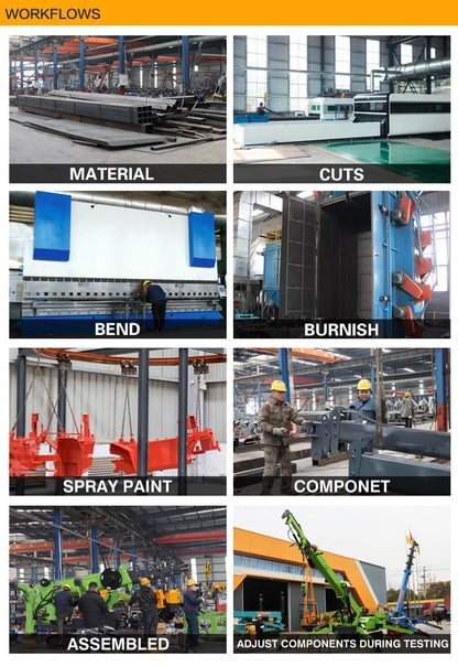 Guindaste Aranha de Trabalho Aéreo Personalizado, Guindaste Hidráulico Portátil de 8 Toneladas para Construção de Armazéns, Equipamento de Elevação, Mini Guindastes de Içamento