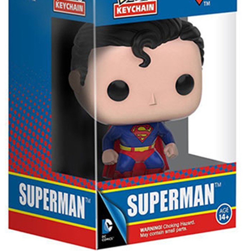 Chaveiro de Brinquedo Colecionável do Superman da Liga da Justiça - DC Super Hero