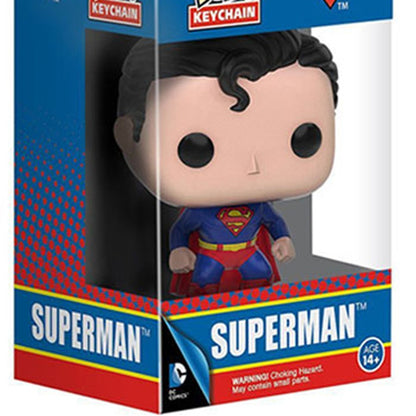 Chaveiro de Brinquedo Colecionável do Superman da Liga da Justiça - DC Super Hero