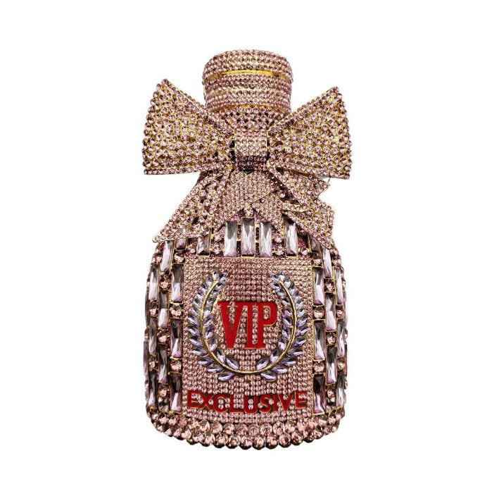 XIYUAN Women Rhinestones Clutch Purse Champagne Bottle Evening Bags Diamond Hard Metal Clutches Wedding Party Minaudiere Purses