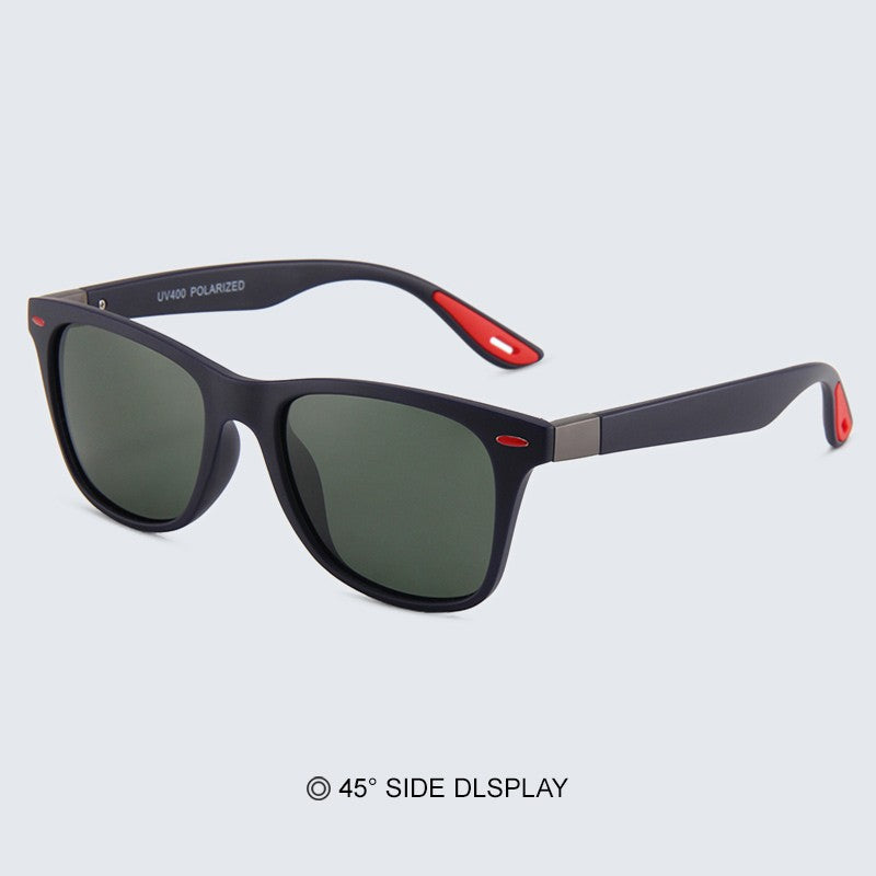 Óculos de Sol Vintage Quadrados Polarizados Masculinos Femininos Retrô para Dirigir Pescar UV400