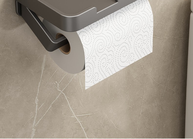 Toilet Paper Holder Aluminium Storage Rack Kitchen Towel Placement Of Seasoning Bottles Bathroom Wall Roll Of Paper Phone Storag