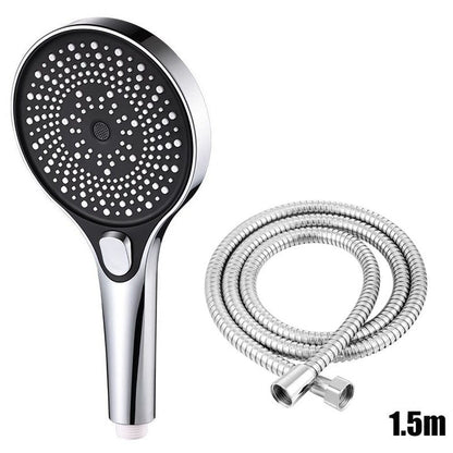 Chuveiro de tela grande com 3 modos de velocidade, acessórios portáteis para chuveiro, suprimentos de banheiro, kit completo de acessórios de chuveiro
