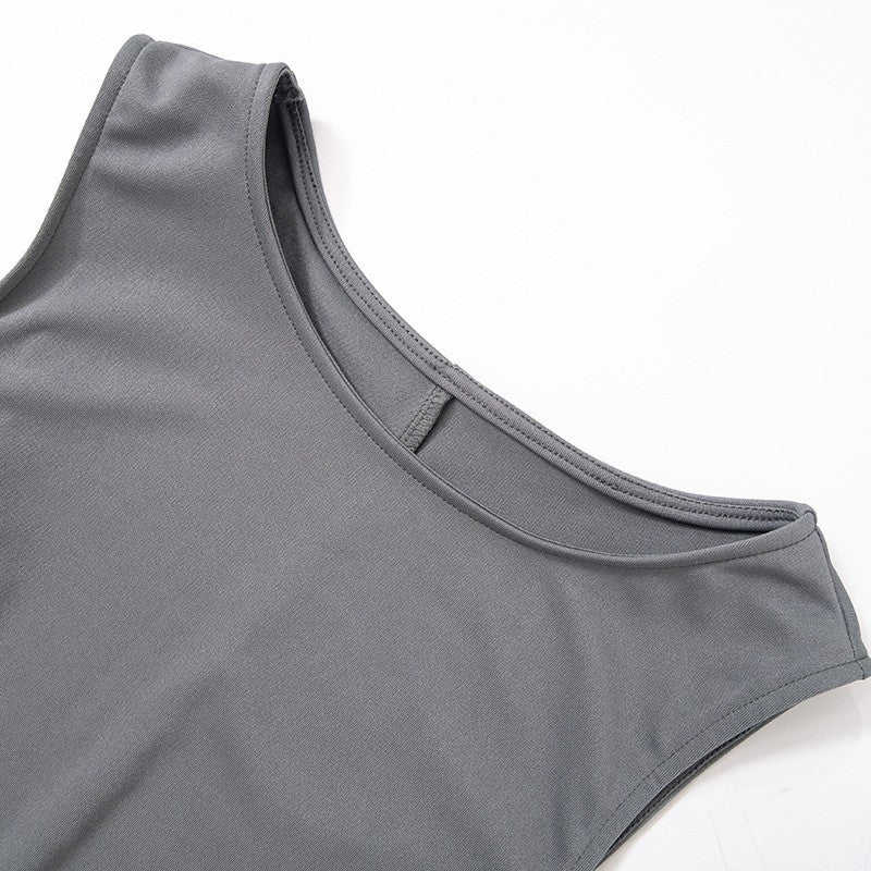 Woman Dress Sleeveless Knit Slim A-Line Female O-Neck Seveless Mini Dresses Shea