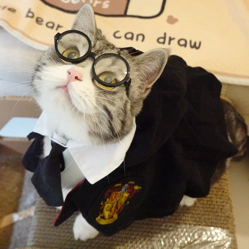 Chapéu Engraçado Para Gatos de Estimação, Boina, Gravata Borboleta, Fantasia de Banho, Gângster Bonito, Adereço de Foto, Fantasia de Halloween Para Animais de Estimação