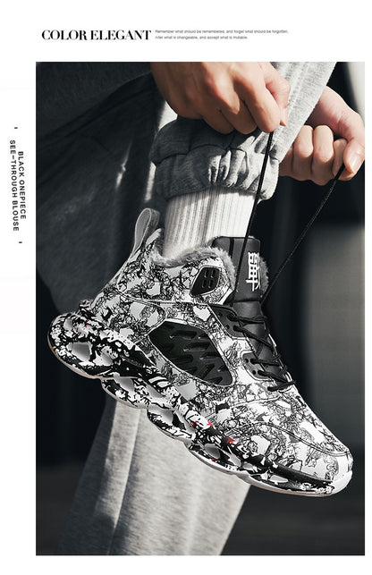 men boots 2023 New Winter Slippers Warm Men Shoes Waterproof Non-Slip Plush Sneakers Male tenis shoes Boots Men Sneakers Winter