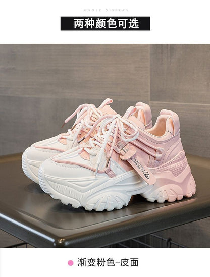 Women's Shoes Casual Shoes Spring Sneakers Platform Woman-shoes Tennis Female Fashion Thick Sole 2024 Roses Trainers Increased I