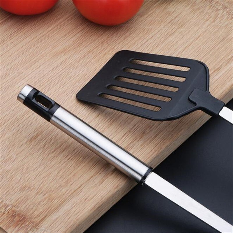 Spatula Stainless Steel Not Hot Handle Cooking Utensil Kitchen Accessories Steak Pancake Shovel Teppanyaki Scraper Barbecue Tool