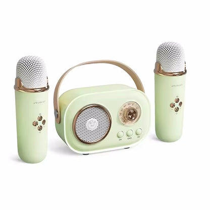 Karaoke Portable Wireless Bluetooth Speaker With Microphone Machine Radio FM Caixa De Som Mini Sound Box Music Small Column Mp3