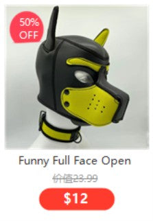 Role Play Costumes of Unisex Women Mens Cosplay Half Face Fetish Mask with Open Mouth and Nose Headgear Party Accessories