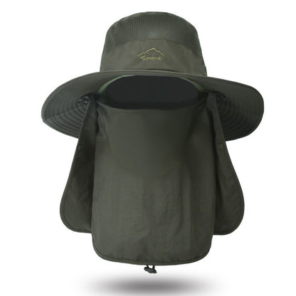 Chapéu Bucket Chapéu de Sol Proteção Solar Primavera Verão Boné Boonie Impermeável para Pesca Caminhada Jardim Safári Praia