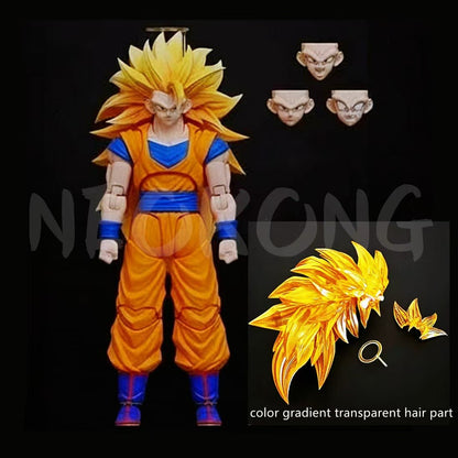 Neokong Studio Dragon Ball Vegeto Figure Goku Ssj3 3.5 Body SHF Vegito Super Saiyan 3 Action Figure Vegeto Figurine Toy Gift