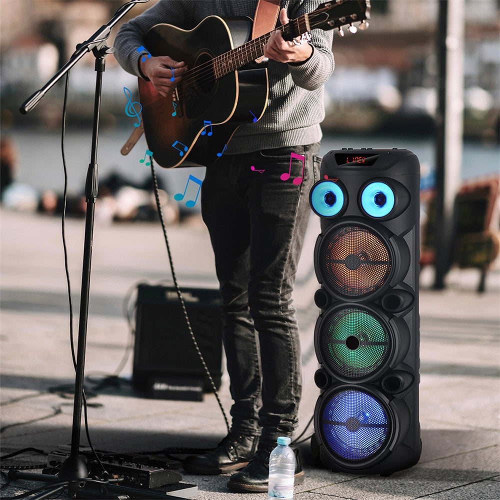 4000W Portable Bluetooth Speaker 3*8"Subwoofer Heavy Bass Sound System Party karaoke for Wireless Boombox Loud Speaker