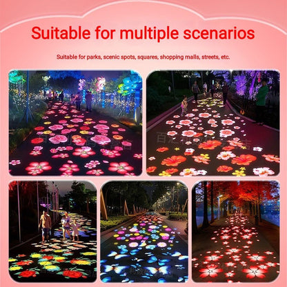 Outdoor Waterproof Custom Goldfish Cloud Pattern Dynamic Fish Light Creative Projection Lighting for Garden