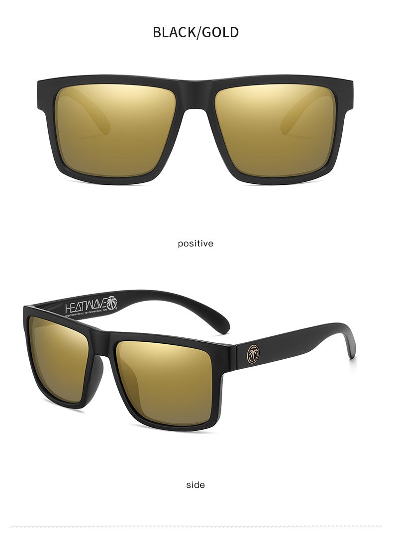 2024 NEW High quality luxury Heat Wave brand Polarized sunglasses square Conjoined lens Women men sun glasses UV400