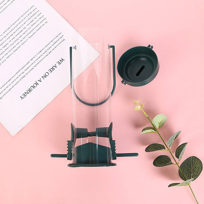 Alimentador de Pássaros Domésticos, Dispensador de Comida, Alimentador de Pássaros Pendurado ao Ar Livre com Múltiplos Buracos, Ferramenta de Alimentação Automática para Pássaros Pequenos, Suprimentos para Pássaros