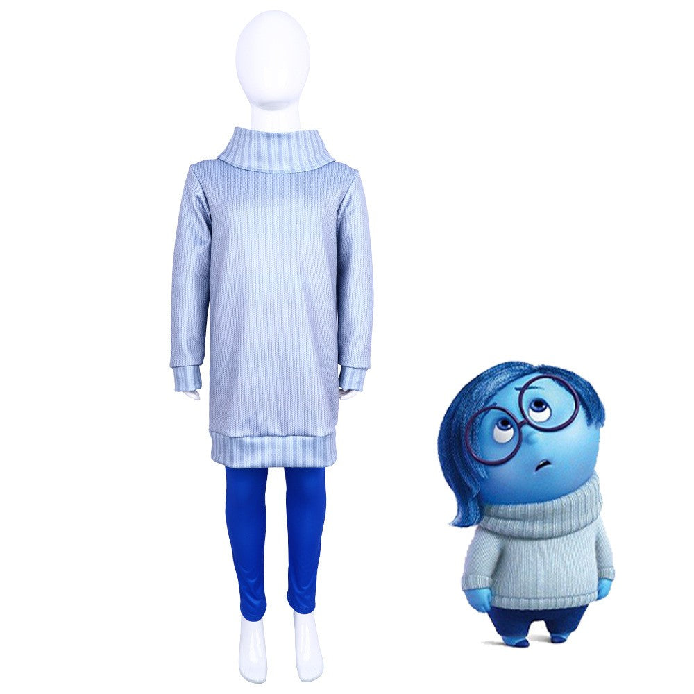 Anime Movie Inside out 2 Joy Cospaly Costume Envy Anxiety Ennui Cos Outfits For Adult Kids Halloween Stage Performance Costume