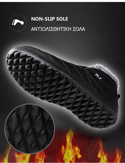 Botas Masculinas de Neve para Área Externa, Sapatos Masculinos com Pelo, Botas de Inverno Masculinas, Botas de Caminhada, Botas de Tornozelo, Sapatos Masculinos Impermeáveis, Botas de Trabalho, Calçados