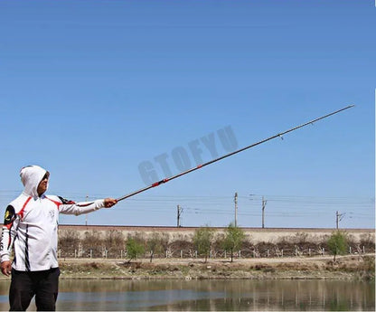 Vara de Pesca de Carbono 2,7-4,5m 100kg acima Super Dura Arremesso de Longa Distância Vara Telescópica para Pesca Marítima e Barco Varas de Pesca de Alta Qualidade