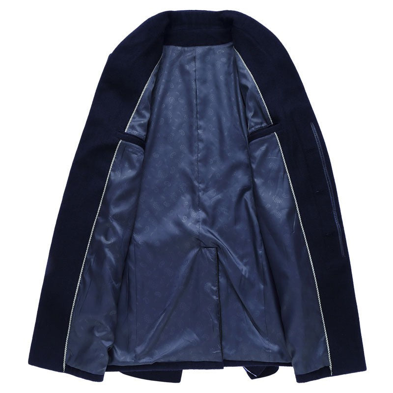 Oversized Men's Wool Overcoat 5XL High Quality Business Casual Winter Jacket Coat Men Clothing Woolen Coats A2F6009