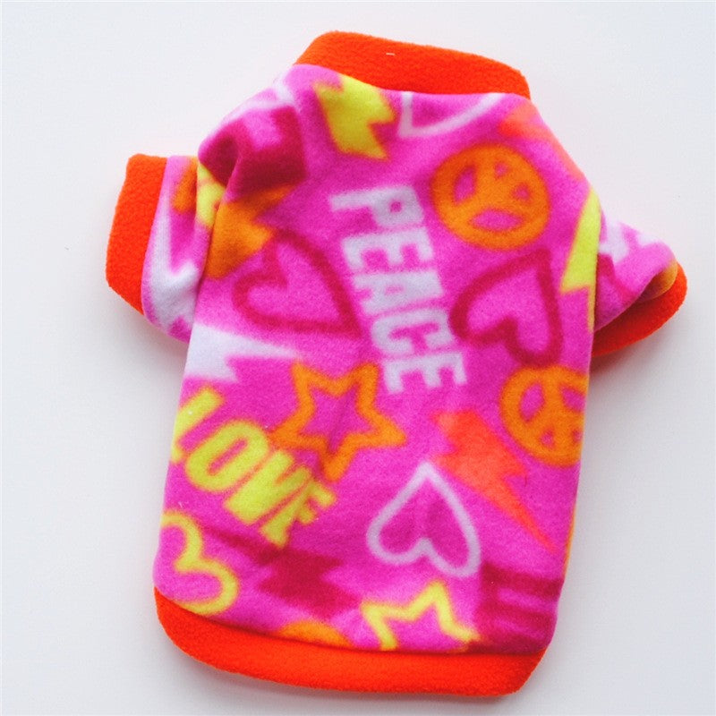 Roupas de Inverno para Cães de Estimação Chihuahua Casaco de Cachorro Filhote de Cachorro Roupas de Lã para Pug Teddy Estampadas Casacos Jaquetas Roupas Quentes para Animais de Estimação ????